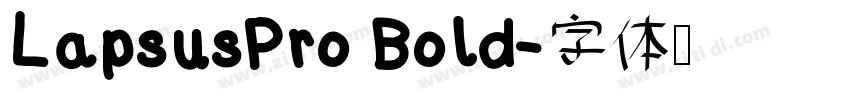 LapsusPro Bold字体转换